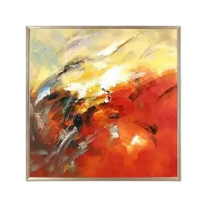 Dynamic brushstrokes in modern painting