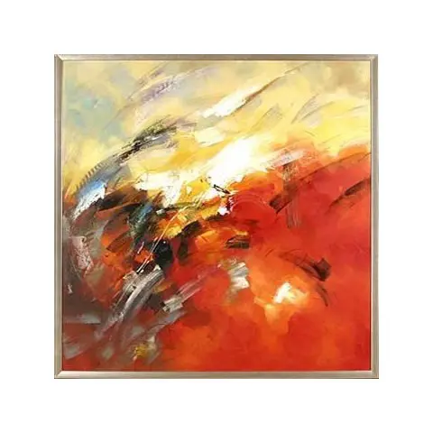 Dynamic brushstrokes in modern painting