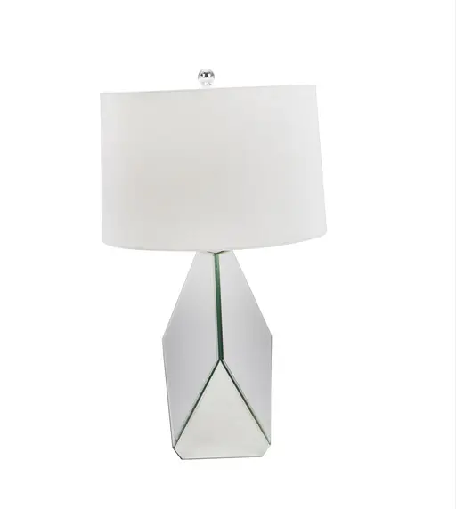 Modern lamp with white shade