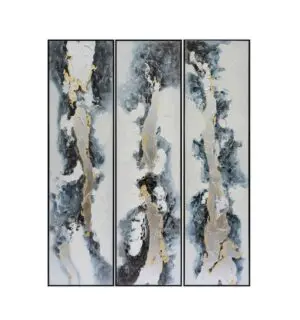 Modern abstract art in three panels