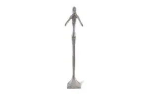 Tall, slender abstract figure sculpture