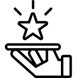 Simple film reel symbol on transparent background